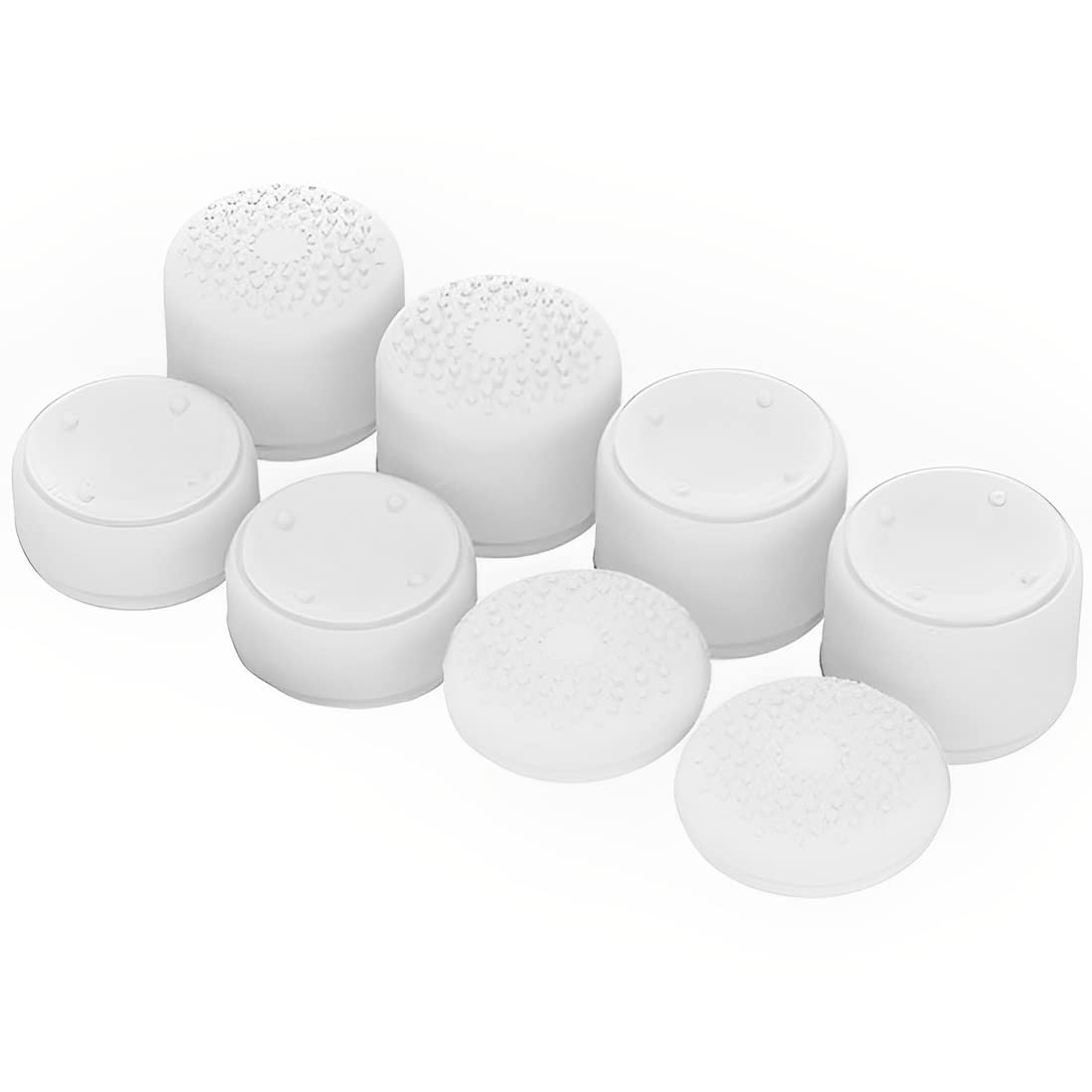 OIVO INDIA 8Pcs White Silicone FPS Thumb Grip Set (Compatible with PS5,PS4,Xbox Series)
