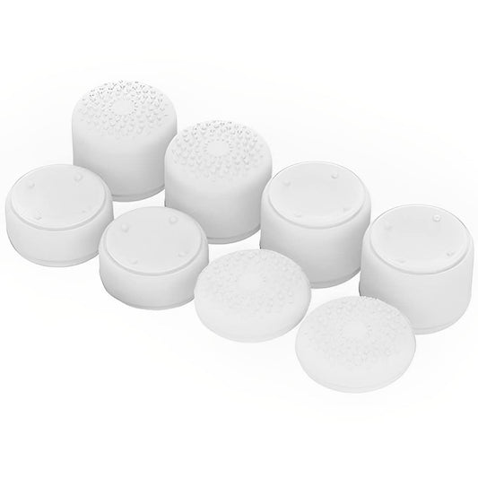 OIVO INDIA 8Pcs White Silicone FPS Thumb Grip Set (Compatible with PS5,PS4,Xbox Series)
