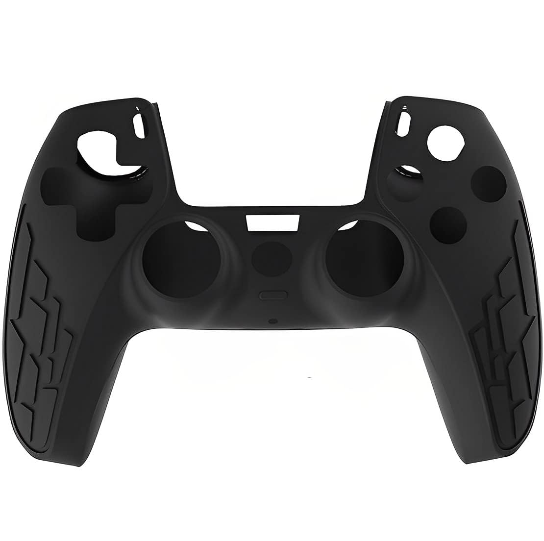 OIVO INDIA Black & White Controller Silicone Cover Case PS5 Controller Skin Anti Slip Protective Sleeve Compatible for Sony Playstation5 (Pack of 2- P5CC06 Zigzag BK+P5CC-08 Multicolor)