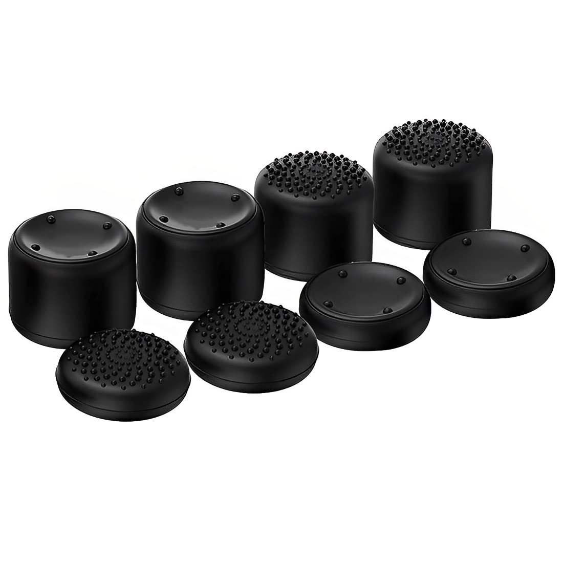 OIVO INDIA 8Pcs Black Silicone FPS Thumb Grip Set (Compatible with PS5,PS4,Nintendo Switch Pro)