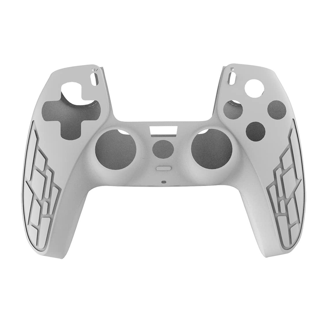 OIVO INDIA Black & White Controller Silicone Cover Case PS5 Controller Skin Anti Slip Protective Sleeve Compatible for Sony Playstation5 (Pack of 2- P5CC06 Zigzag BK+P5CC-08 Multicolor)