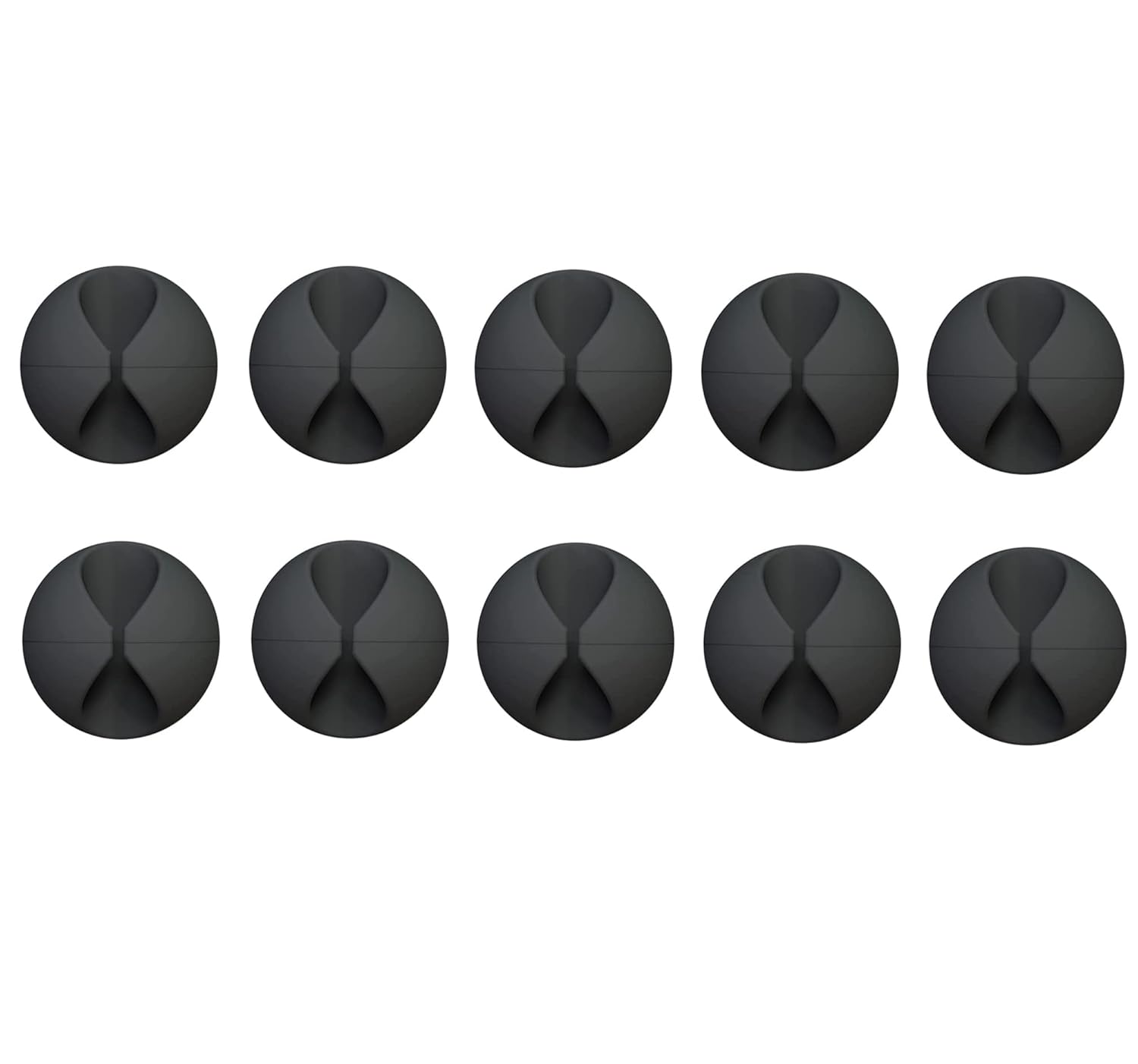 OIVO INDIA Adhesive Desk Cable Organizer (Pack of 10, For Small Cables)