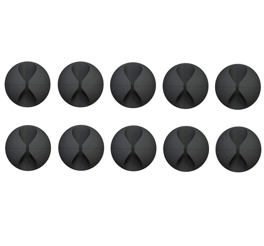 OIVO INDIA Adhesive Desk Cable Organizer (Pack of 10, For Small Cables)