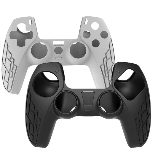 OIVO INDIA Black & White Controller Silicone Cover PS5 Controller Skin Non-Slip Protective Case Sleeve Compatible with PlayStation 5 Controller (Combo 2)