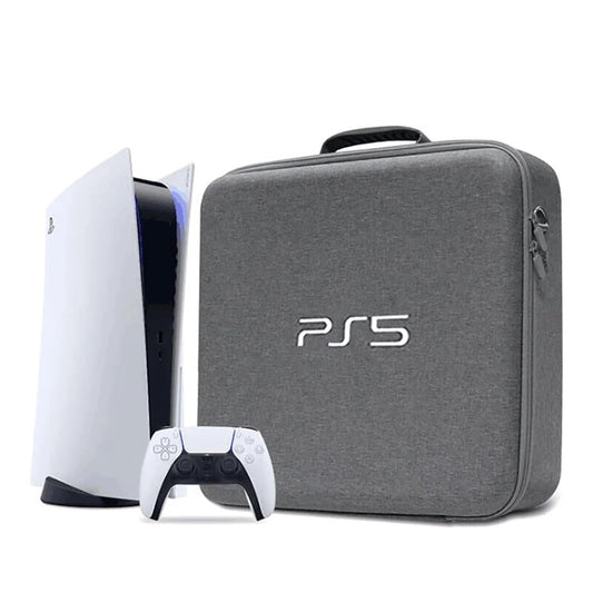 OIVO INDIA Grey Nylon Grey Hard Carrying Storage Case Compatible for PS5 (PlayStation 5 Bag)