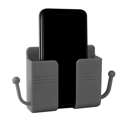 OIVO INDIA Wall Charger Hook Mobile Phone Holder Universal Cellphone Hanging Bracket Hooks Charging Dock Stand (Grey, Pack of 1)
