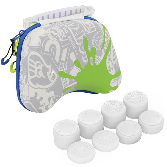 OIVO INDIA Multicolor Universal Travel EVA Game Remote Controller Carrying Case Gaming Accessory Cover Case with 8Pcs Thumbgrips (Compatible for Xbox One, Xbox, Xbox 360, PS3, PS4, PS5 PS2)