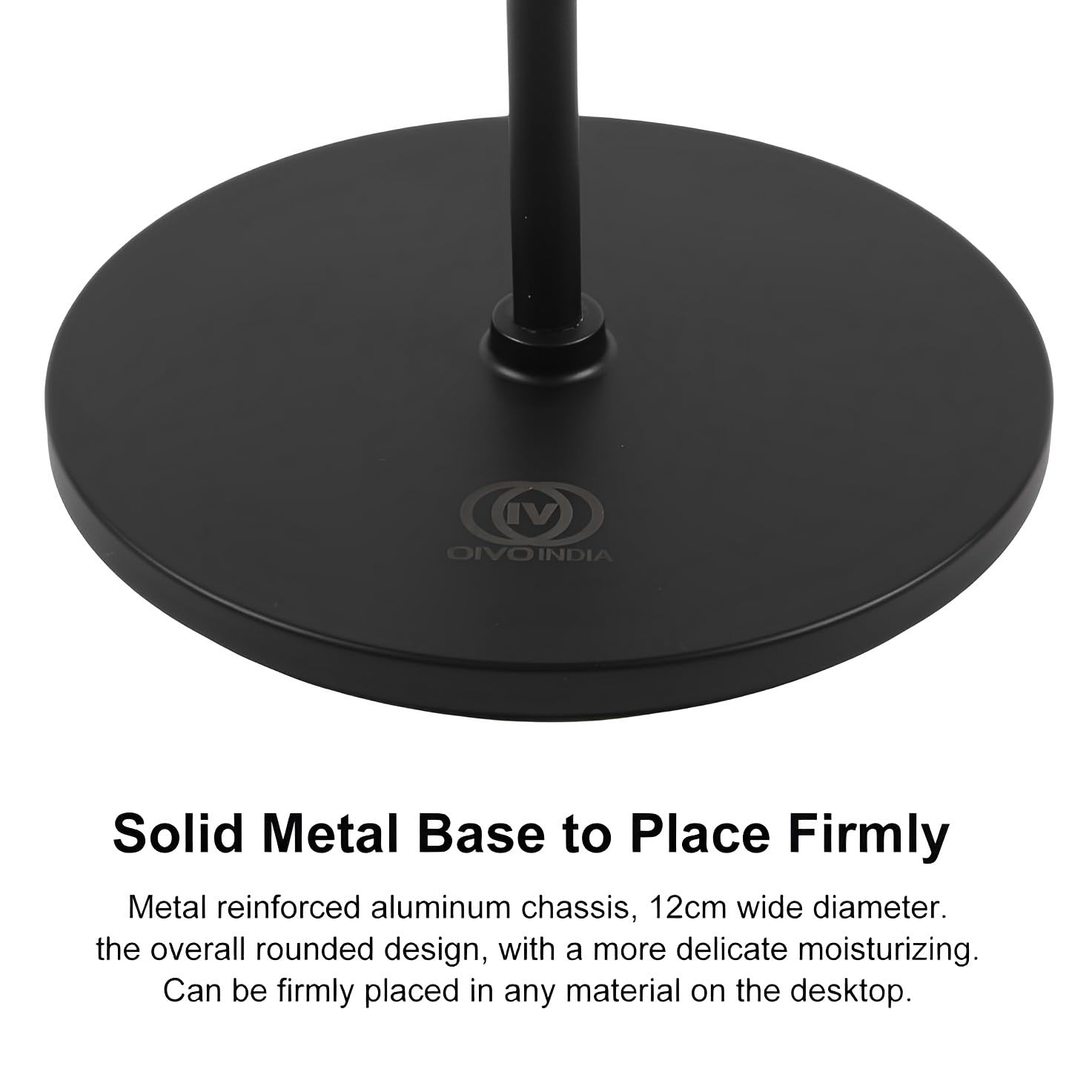 OIVO INDIA Black Headphone Stand Headset Holder with Aluminum Supporting Bar for All Headphones Size