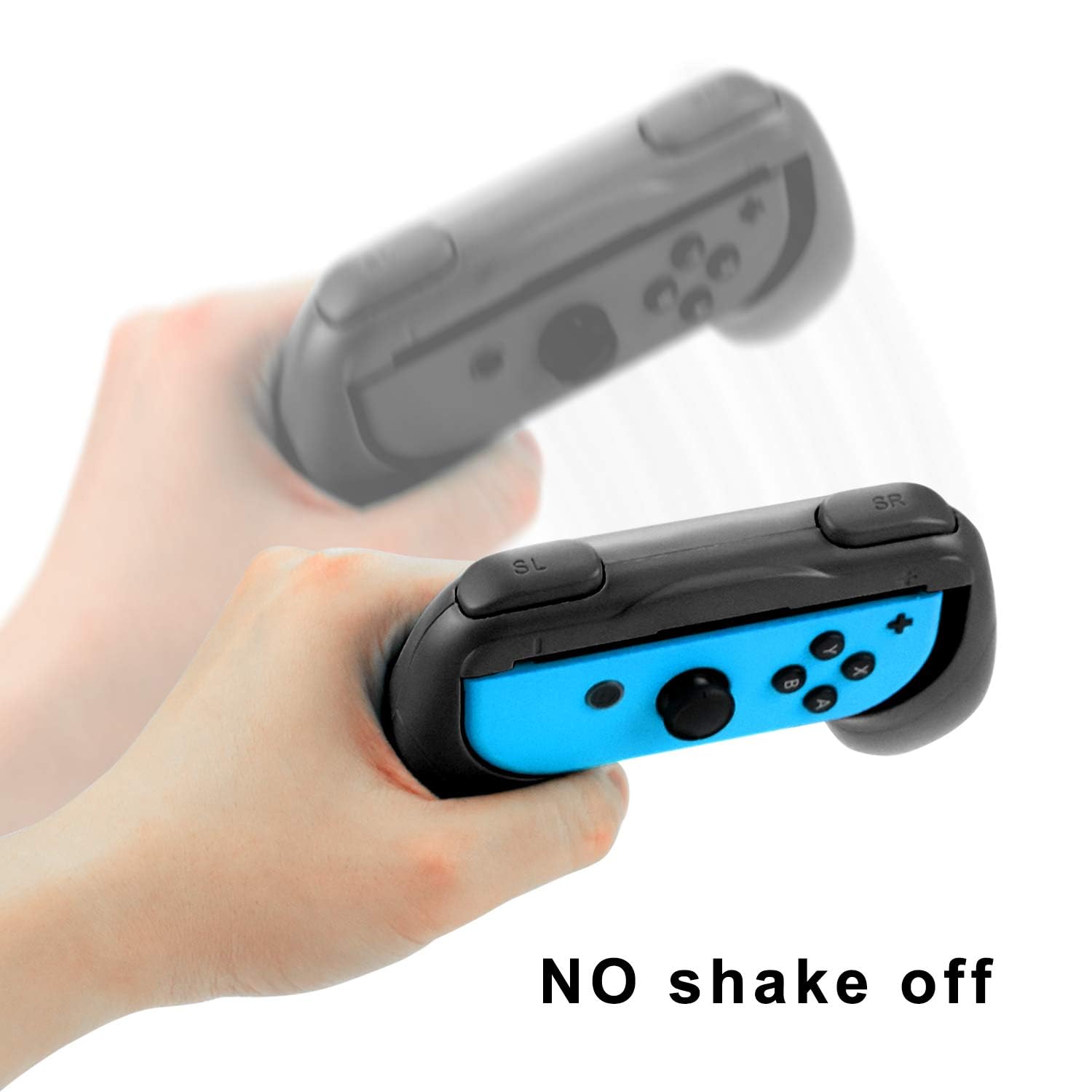 OIVO INDIA X DOBE Nintendo Switch More Comfortable Joy-Con Controller Grips For Nintendo Switch TWIN PACK of BLACK