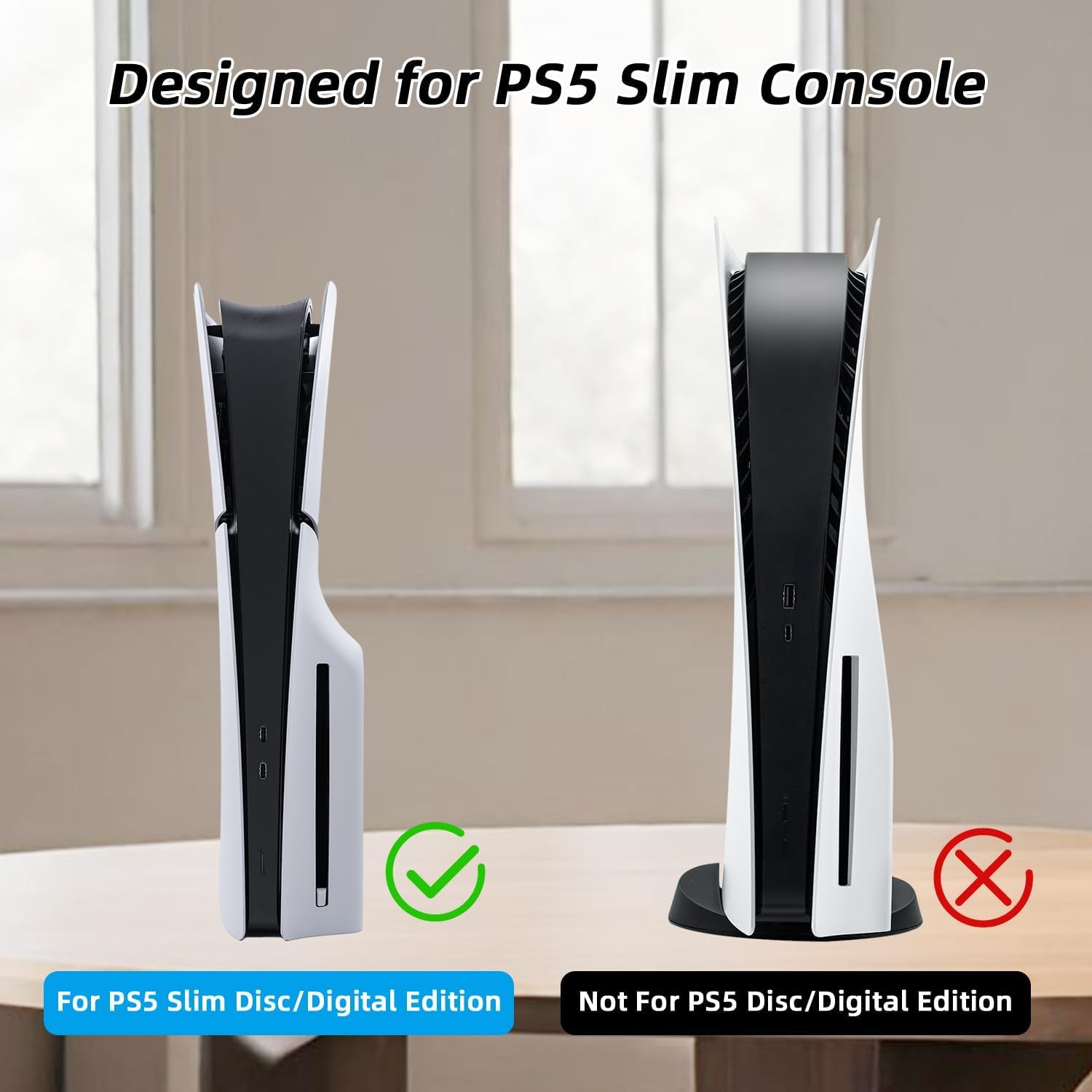 OIVO INDIA Carrying Case for PS5 Slim Console, Hard Shell Protective Case Travel Bag Compatible for PlayStation 5 Slim Console Disc/Digital Edition - Black