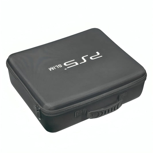 OIVO INDIA Black PS5 Slim Nylon Hard Carrying Storage Case Compatible for PS5 Slim ONLY (PlayStation 5 Slim Bag)