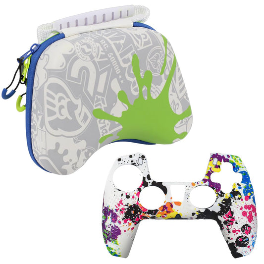 OIVO INDIA Multicolor Controller EVA Silicone Cover Case PS5 Controller Skin Anti Slip Protective Sleeve Compatible for Sony PS5 Controller (Combo of 2)