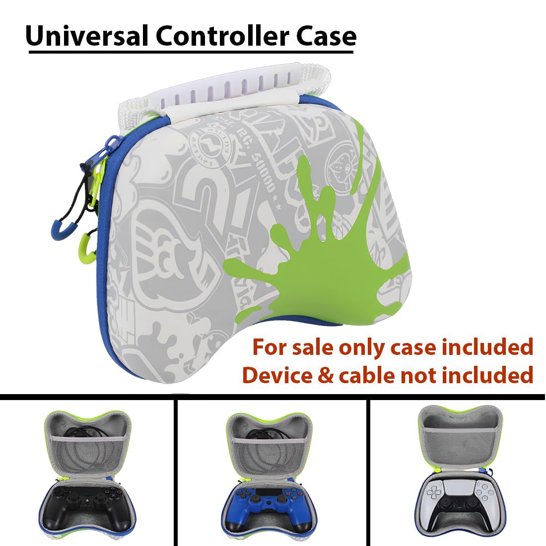 OIVO INDIA Multicolor Universal Travel EVA Game Remote Controller Carrying Case Gaming Accessory Cover Case (Compatible for Xbox One, Xbox, Xbox 360, PS3, PS4, PS5 PS2)