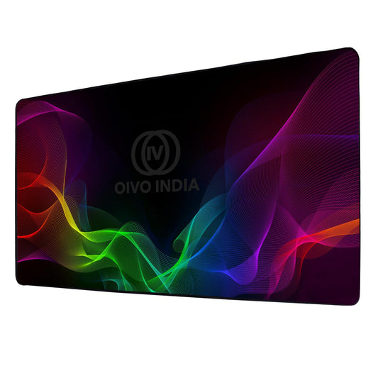 OIVO INDIA XL (800 mm x 300 mm) Gaming Mouse Pad| Stitched Edges| Non-Slip Rubber Base|Computer Laptop|Keyboard Mouse Pad for Office & Home (Multicolor)