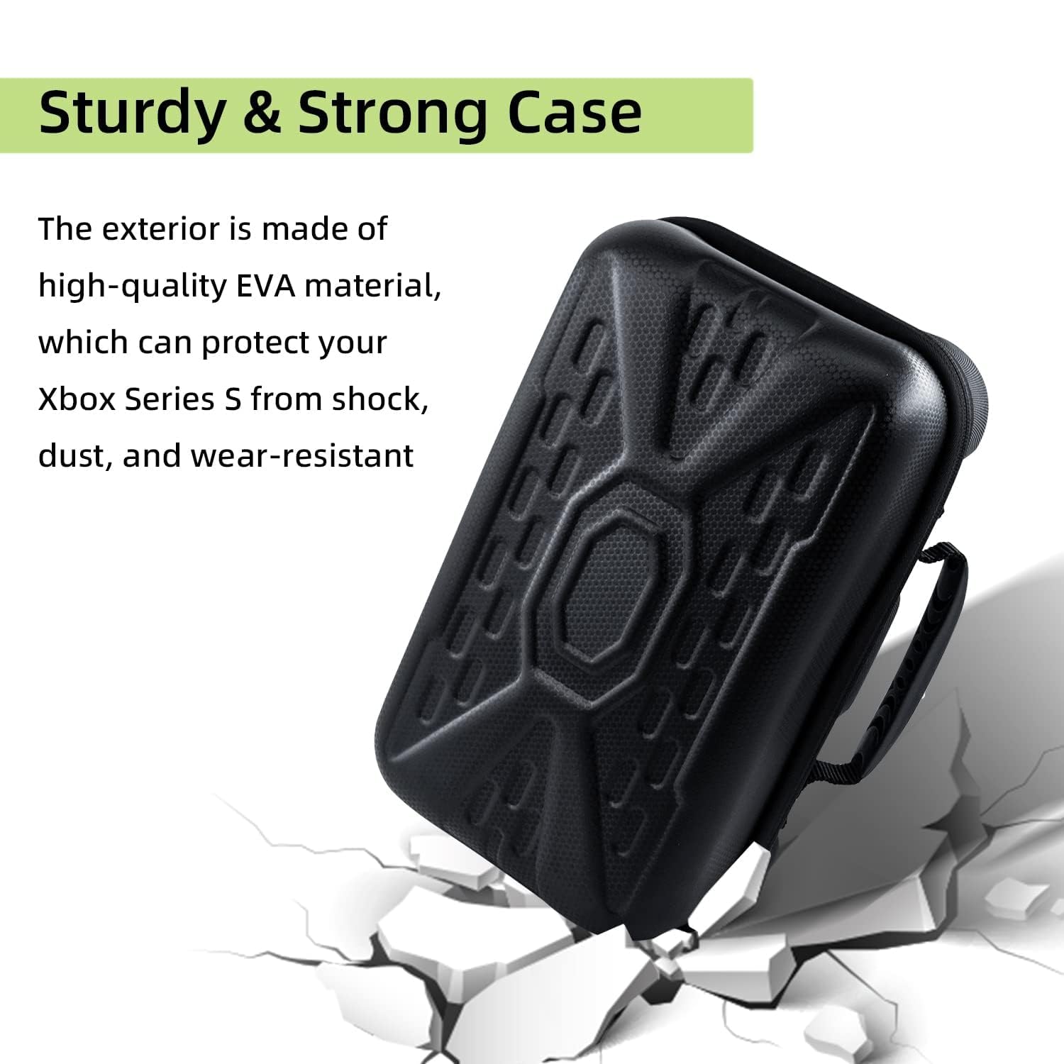 OIVO INDIA Travel Case Compatible with Xbox Series S - Hard Shell Series S Carrying Case with Protective Foam Compartments for Console, Controller, HDMI Cable (Xbox Series S, Black)