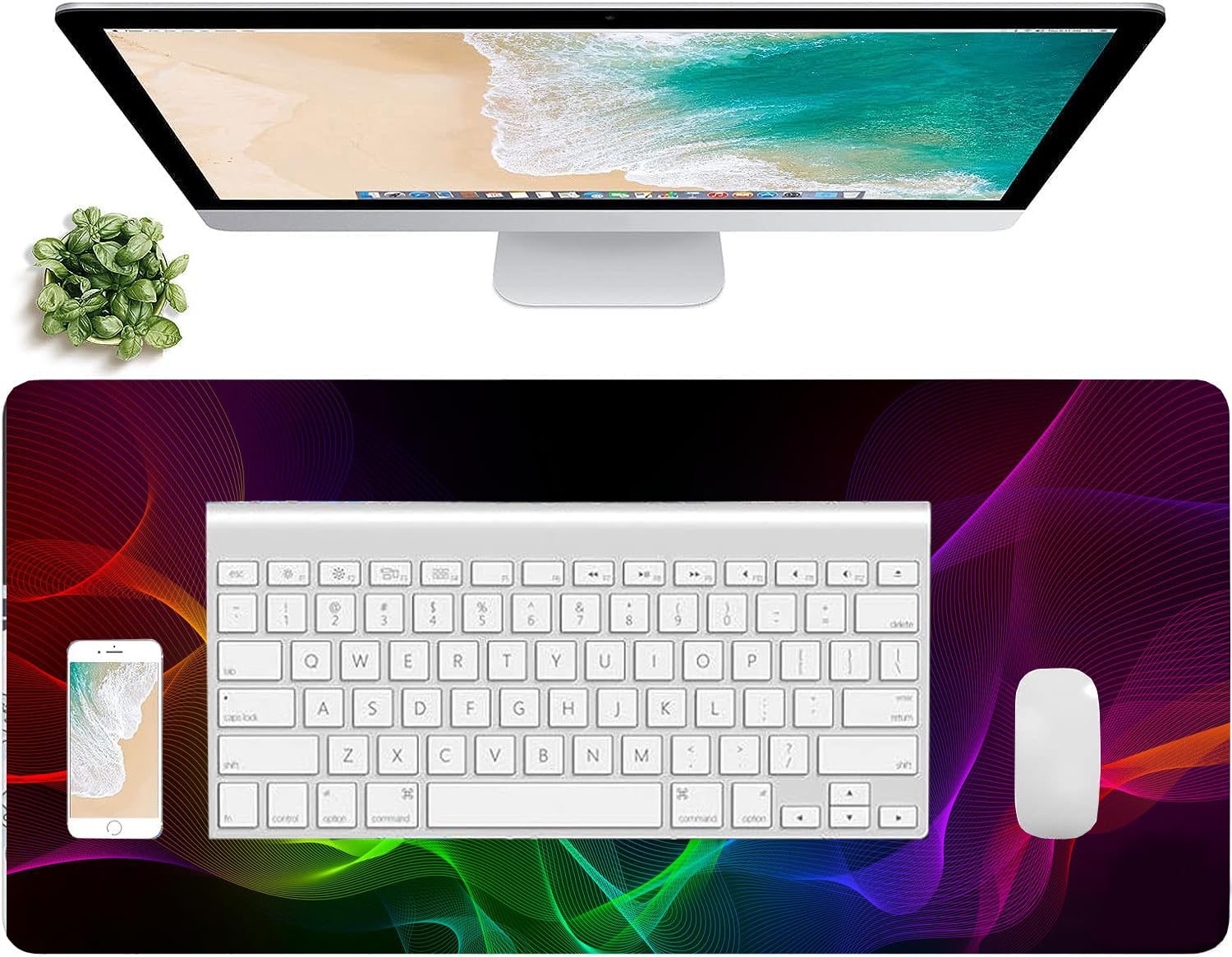 OIVO INDIA XL (800 mm x 300 mm) Gaming Mouse Pad| Stitched Edges| Non-Slip Rubber Base|Computer Laptop|Keyboard Mouse Pad for Office & Home (Multicolor)