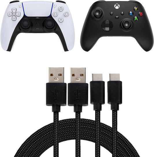 OIVO INDIA PS5 Controller Charging Cable Fast Charging USB Type C Cord Campatible with Xbox Series X/Series S Controllers, Swith and Switch Lite- 10 feet/3 meter (Pack of 2)