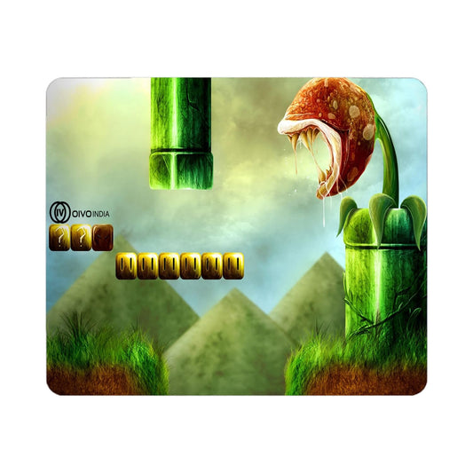 OIVO INDIA Mouse Pad Speed Type Mouse Pad with Antifray Stitched Embroidery Edges, Non-Slip Rubber Base Mousepad for Laptop PC (300mm x 250mm)