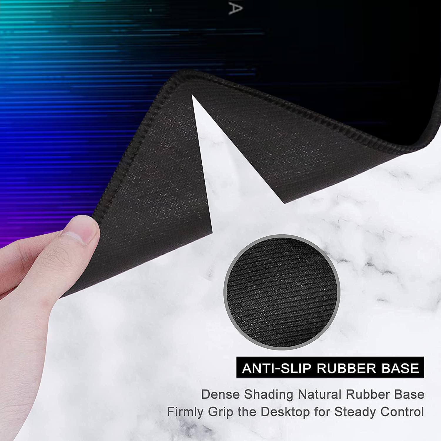 OIVO INDIA Extended Size XL (800 mm x 300 mm) Gaming Mouse Pad| Stitched Edges| Non-Slip Rubber Base|Computer Laptop|Keyboard Mouse Pad for Office & Home (Multicolor)