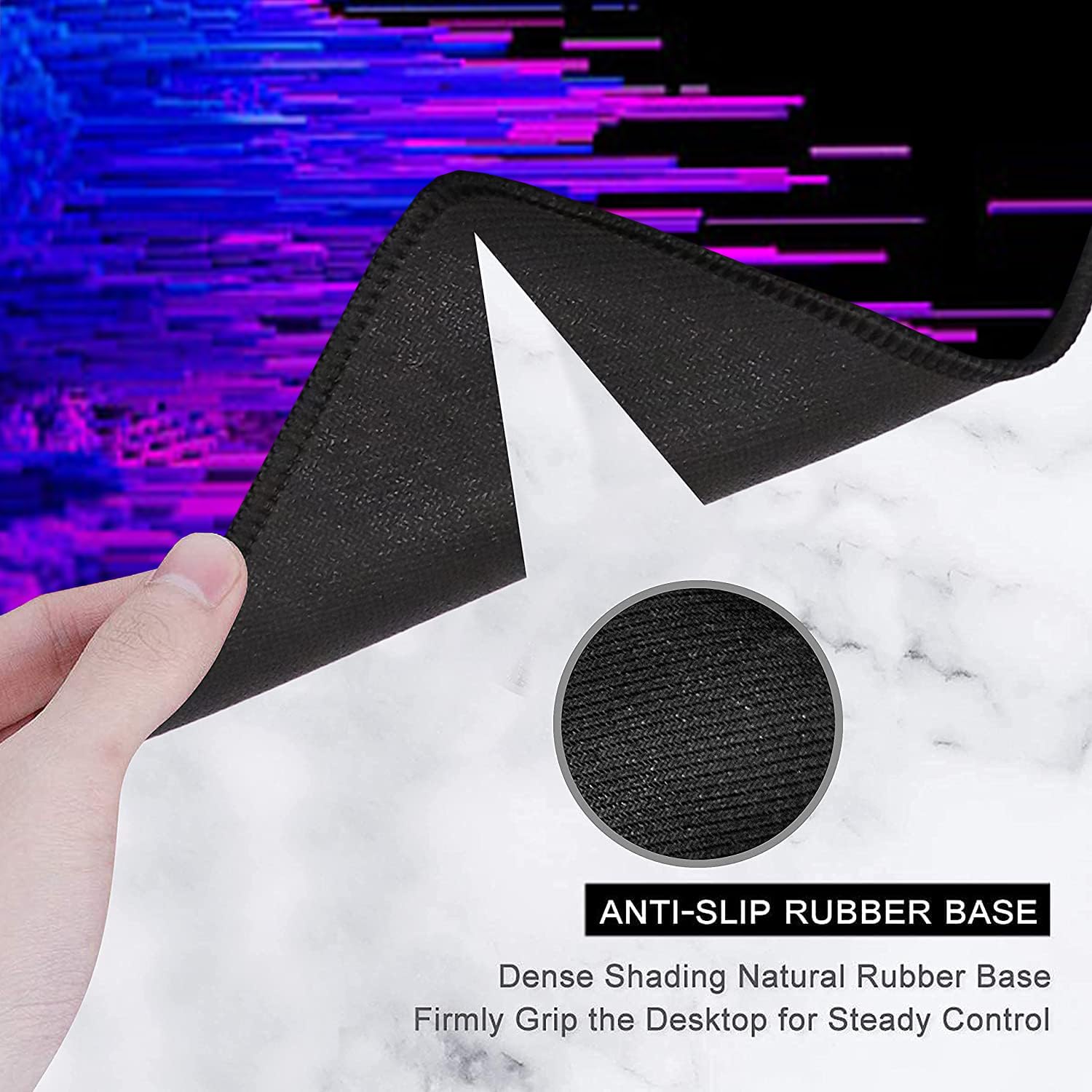 OIVO INDIA Extended (800 mm x 300 mm) Gaming Mouse Pad| Stitched Edges| Non-Slip Rubber Base|Computer Laptop|Keyboard Mouse Pad for Office and Home (Multicolor)