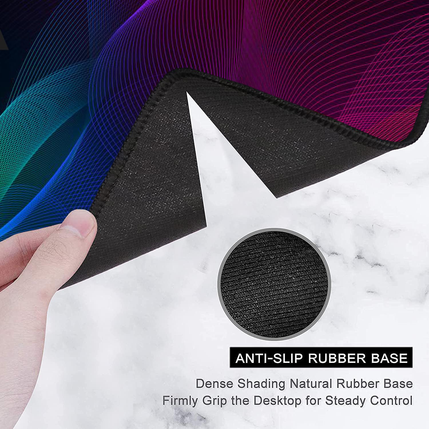 OIVO INDIA XL (800 mm x 300 mm) Gaming Mouse Pad| Stitched Edges| Non-Slip Rubber Base|Computer Laptop|Keyboard Mouse Pad for Office & Home (Multicolor)