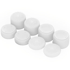OIVO INDIA 8Pcs White Silicone FPS Thumb Grip Set (Compatible with PS5,PS4,Xbox Series)