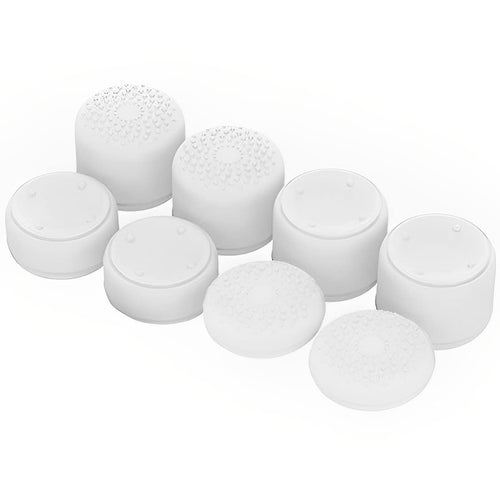 OIVO INDIA 8Pcs White Silicone FPS Thumb Grip Set (Compatible with PS5,PS4,Xbox Series)