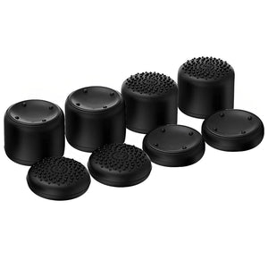 OIVO INDIA 8Pcs Black Silicone FPS Thumb Grip Set (Compatible with PS5,PS4,Nintendo Switch Pro)