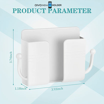 OIVO INDIA Self Adhesive White Wall Mount Mobile Holder