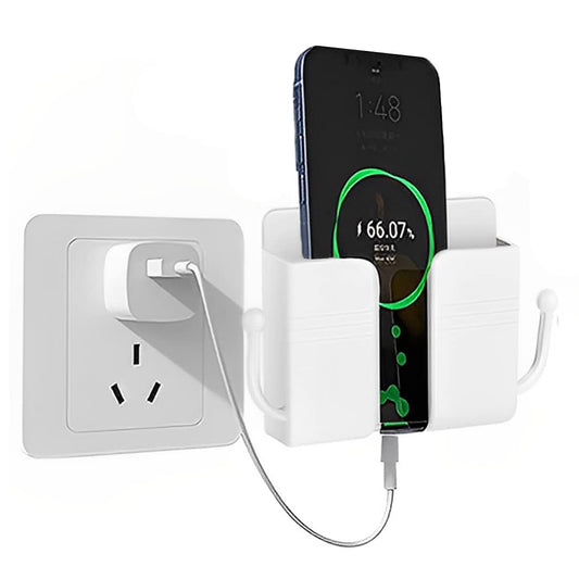 OIVO INDIA Self Adhesive White Wall Mount Mobile Holder