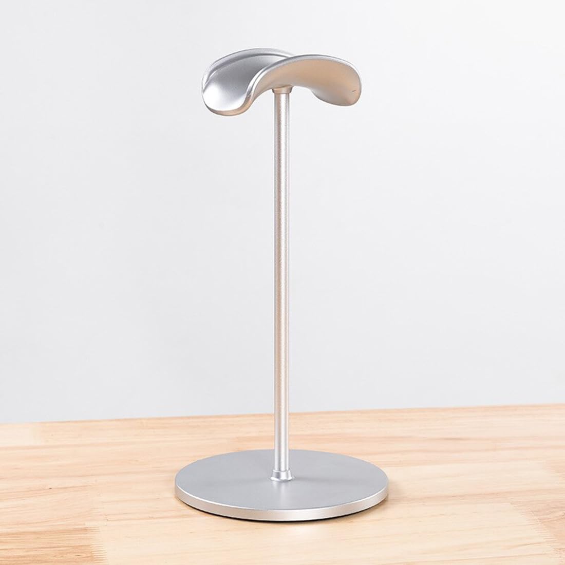 OIVO INDIA Headphone Stand Headset Holder with Aluminum Supporting Bar for All Headphone Sizes (Silver)