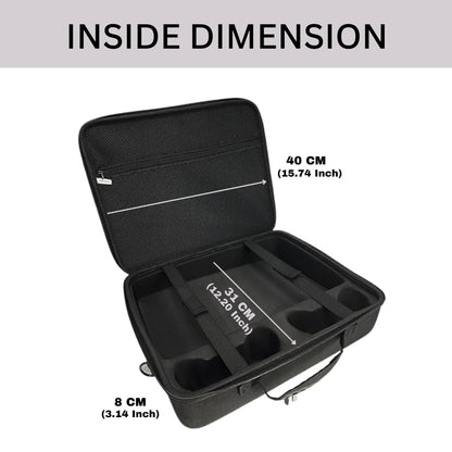 OIVO INDIA Black PS5 Slim Nylon Hard Carrying Storage Case Compatible for PS5 Slim ONLY (PlayStation 5 Slim Bag)