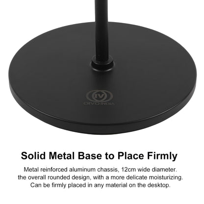 OIVO INDIA Black Headphone Stand Headset Holder with Aluminum Supporting Bar for All Headphones Size