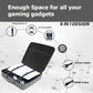 OIVO INDIA Stylish Nylon Grey Hard Carrying Storage Case Compatible for PlayStation 5 with Black Controller Case (PS5 Bag, Combo) [Video Game]