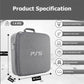 OIVO INDIA Stylish Nylon Grey Hard Carrying Storage Case Compatible for PlayStation 5 with Black Controller Case (PS5 Bag, Combo) [Video Game]