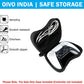 OIVO INDIA Stylish Nylon Grey Hard Carrying Storage Case Compatible for PlayStation 5 with Black Controller Case (PS5 Bag, Combo) [Video Game]