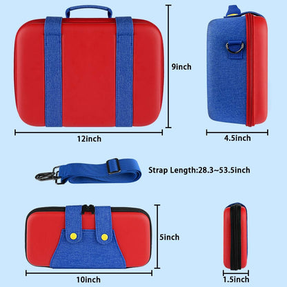 OIVO INDIA Travel Case Compatible for Nintendo Switch and Switch OLED ,Travel Carrying Case Storage Bag Protective Hard Shell for Controller & Accessories with Shoulder Strap