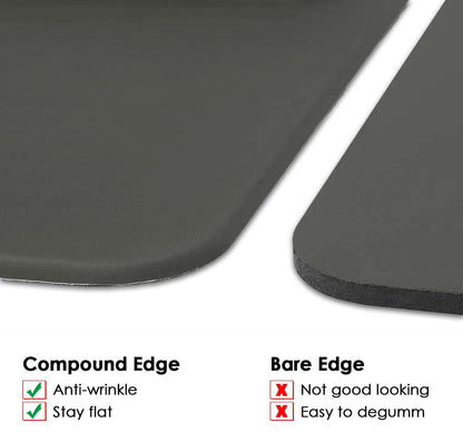 OIVO INDIA Gel Mouse Pad Wrist Rest Memory-Foam Ergonomic Mousepad(240x200mm)| Cushion Pain Relief| Suitable for Gaming, Computer, Laptop, Home & Office Non-Slip Rubber Base (Light Grey)