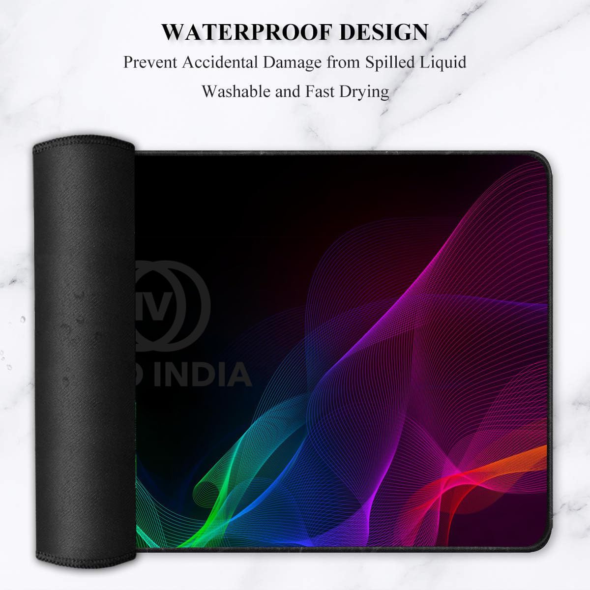 OIVO INDIA XL (800 mm x 300 mm) Gaming Mouse Pad| Stitched Edges| Non-Slip Rubber Base|Computer Laptop|Keyboard Mouse Pad for Office & Home (Multicolor)