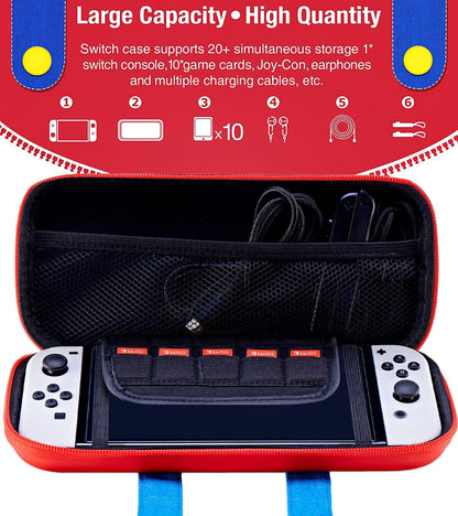 OIVO INDIA Travel Case Pouch Compatible with Nintendo Switch and for Switch OLED Console, Portable Travel Carry Case for Switch/Switch OLED, Protective Box